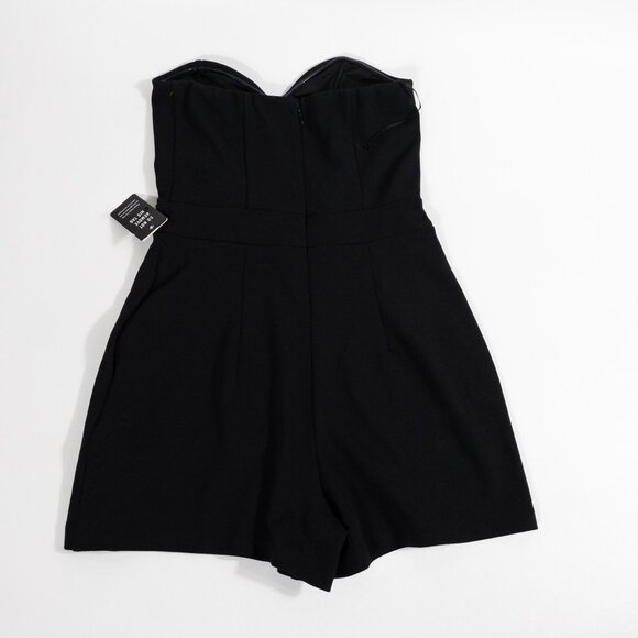Express Black Strapless Romper Size 0 XXS Club Wear - Picture 2 of 8